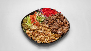 Mixed Shawarma Plate and 2 Naan